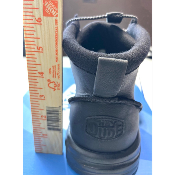 NWT/NIB Hey Dude Black BradleyClassic Tumbled Boots Men's Size 13 - Picture 9 of 10
